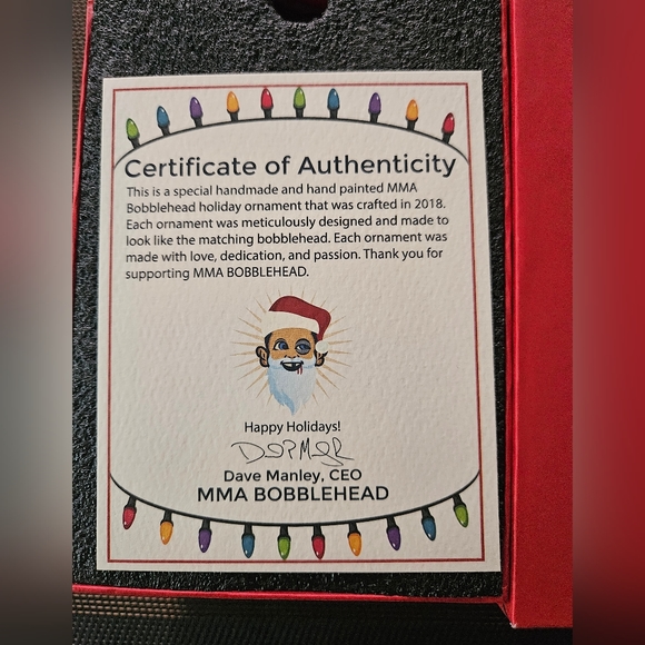 Christmas Ornament MMA Bobblehead UfC Donald Cerrone - Picture 3 of 5